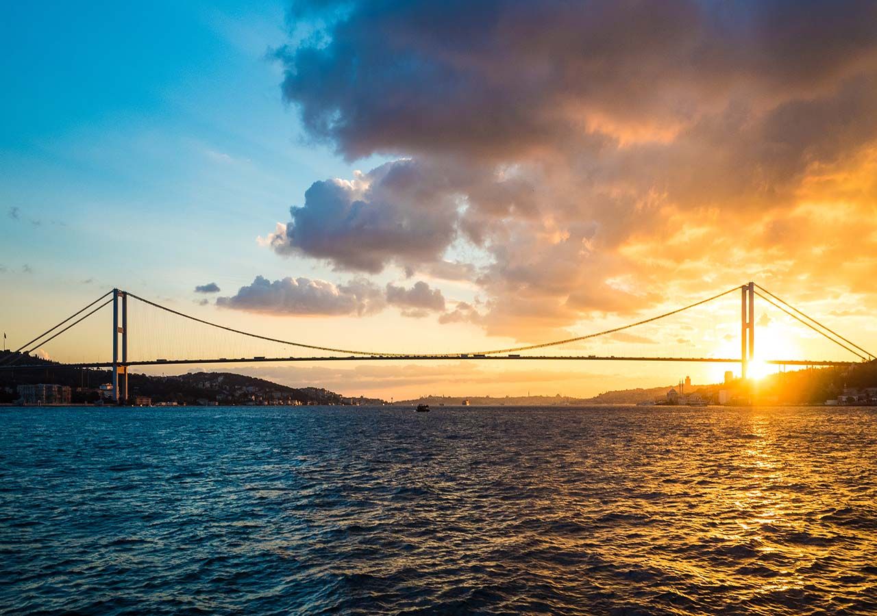 Bosphorus Cruise at Sunset Time